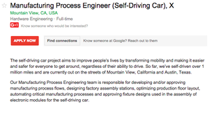 Illustration for article titled Why Google's New Job Postings Don't Mean It's Building Its Own Cars